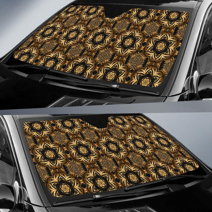 Celtic Pattern Print Design 07 Car Sun Shade-JORJUNE.COM