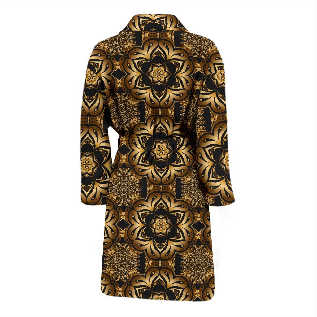 Celtic Pattern Print Design 07 Men Bathrobe-JORJUNE.COM