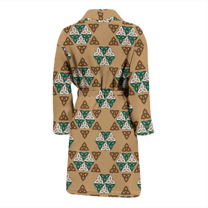 Celtic Pattern Print Design 08 Men Bathrobe-JORJUNE.COM