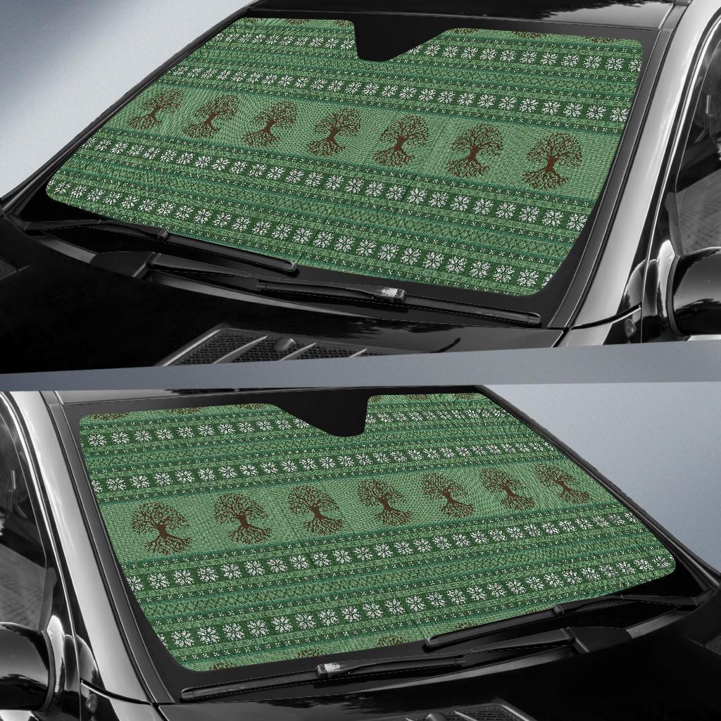 Celtic Pattern Print Design 09 Car Sun Shade-JORJUNE.COM