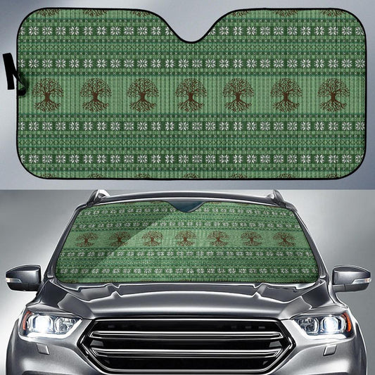 Celtic Pattern Print Design 09 Car Sun Shade-JORJUNE.COM