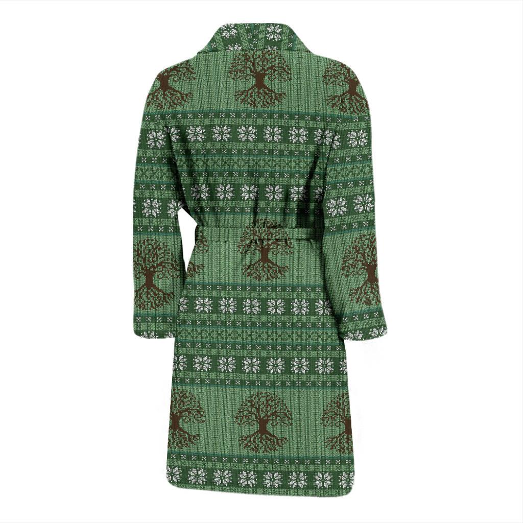 Celtic Pattern Print Design 09 Men Bathrobe-JORJUNE.COM