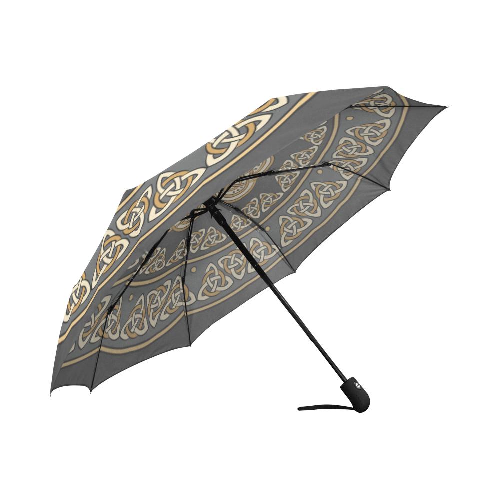 Celtic Print Automatic Foldable Umbrella