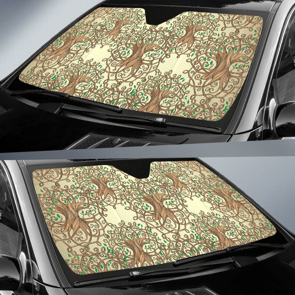 Celtic Tree Of Life Car Sun Shade-JorJune