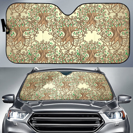 Celtic Tree Of Life Car Sun Shade-JorJune