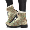 Celtic Tree of life Faux Fur Leather Boots