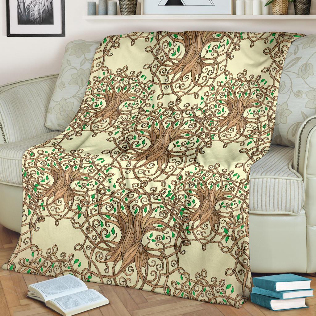 Celtic Tree of Life Fleece Blanket