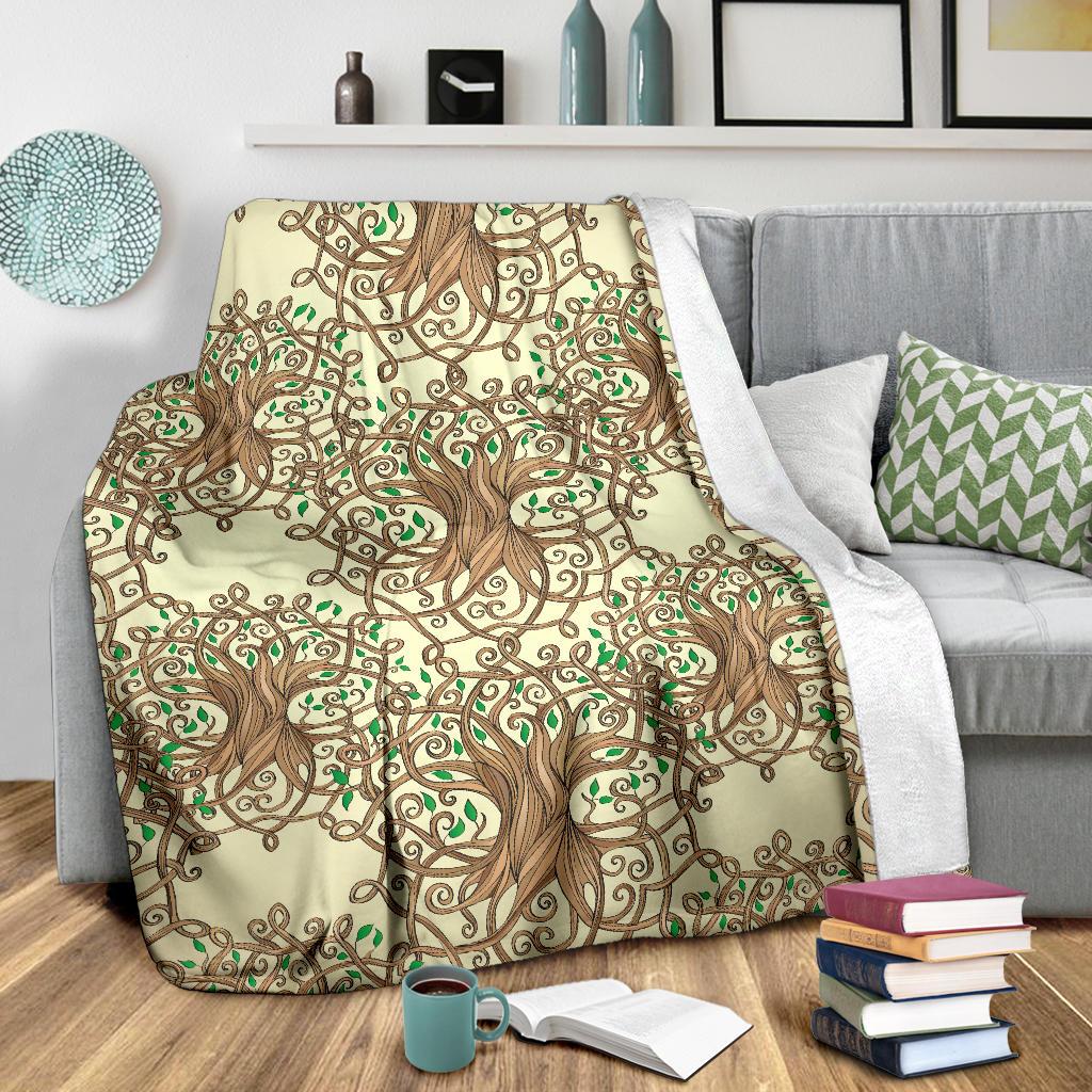 Celtic Tree of Life Fleece Blanket