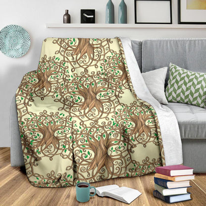 Celtic Tree of Life Fleece Blanket