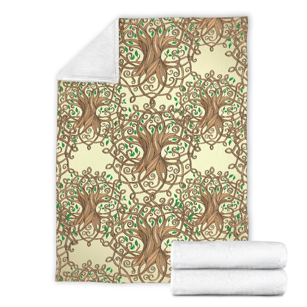 Celtic Tree of Life Fleece Blanket