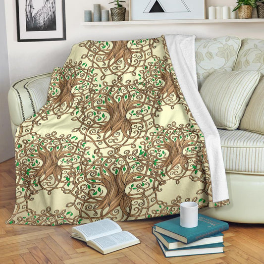 Celtic Tree of Life Fleece Blanket