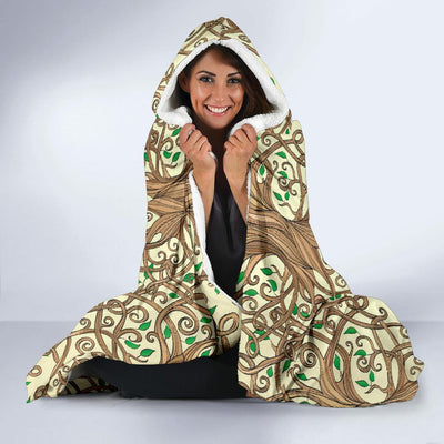 Celtic Tree of life Hooded Blanket-JORJUNE.COM