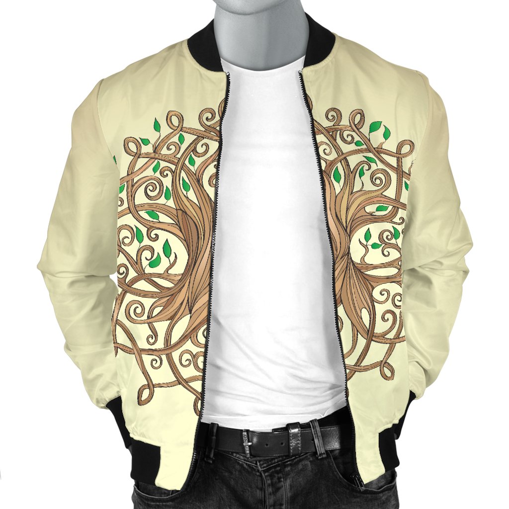 Celtic Tree Of Life Men Casual Bomber Jacket