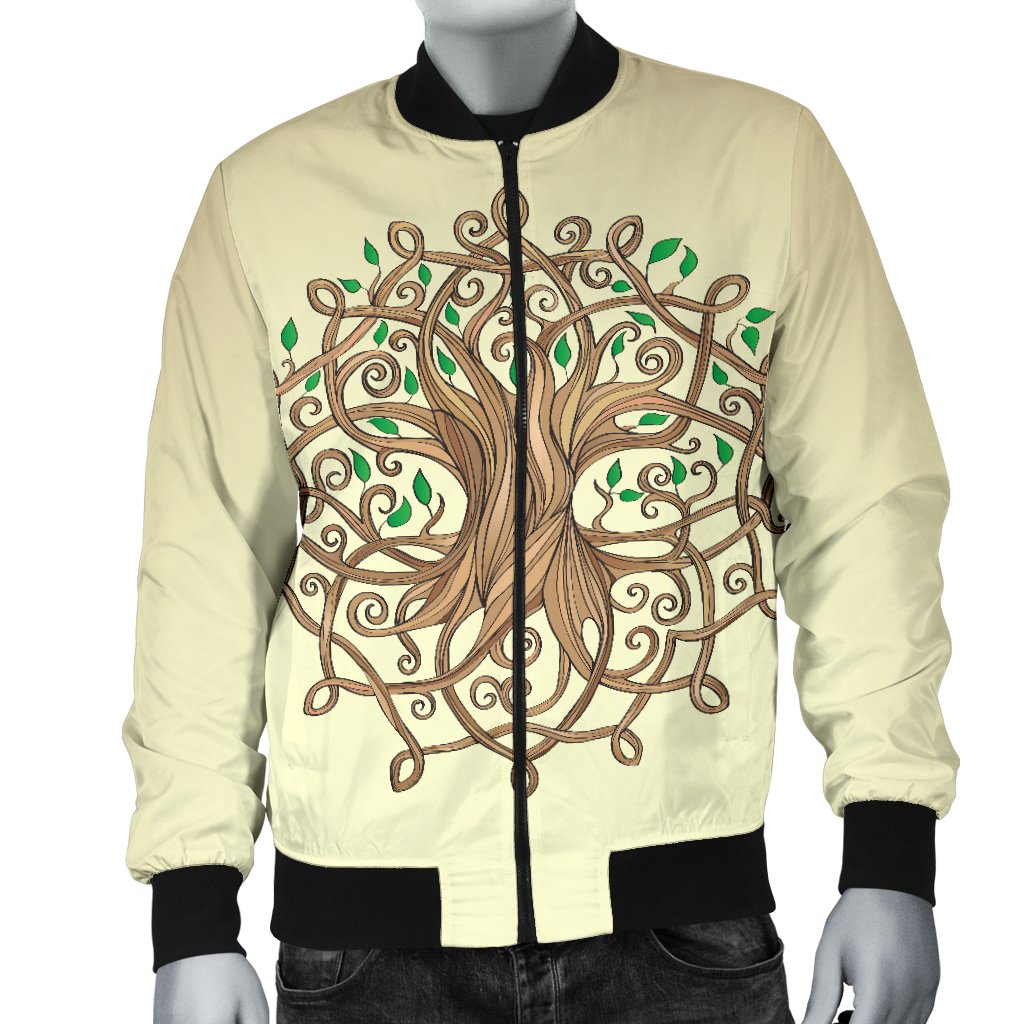 Celtic Tree Of Life Men Casual Bomber Jacket