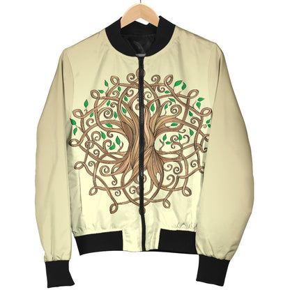 Celtic Tree Of Life Men Casual Bomber Jacket