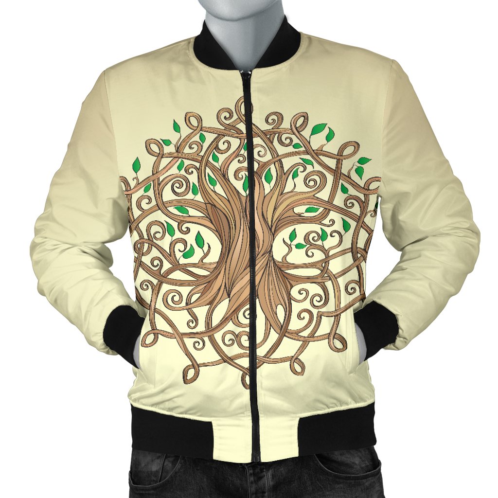 Celtic Tree Of Life Men Casual Bomber Jacket