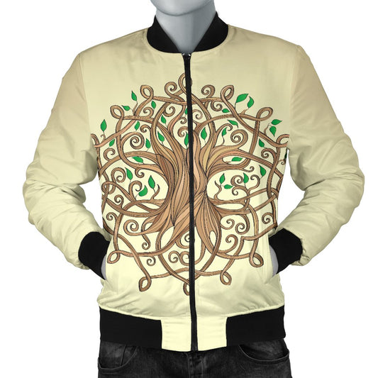 Celtic Tree Of Life Men Casual Bomber Jacket