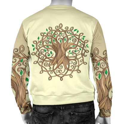 Celtic Tree Of Life Men Crewneck Sweatshirt