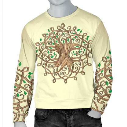 Celtic Tree Of Life Men Crewneck Sweatshirt