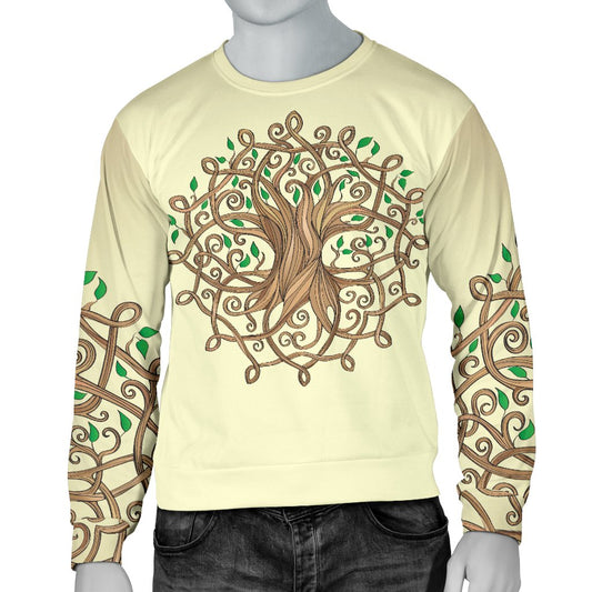 Celtic Tree Of Life Men Crewneck Sweatshirt