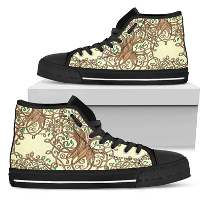 Celtic Tree of life Men High Top Shoes