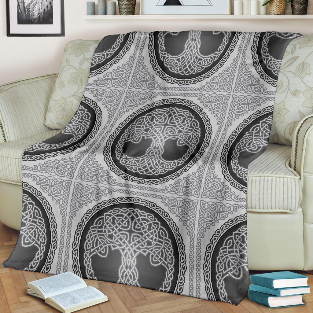 Celtic Tree of Life Print Fleece Blanket