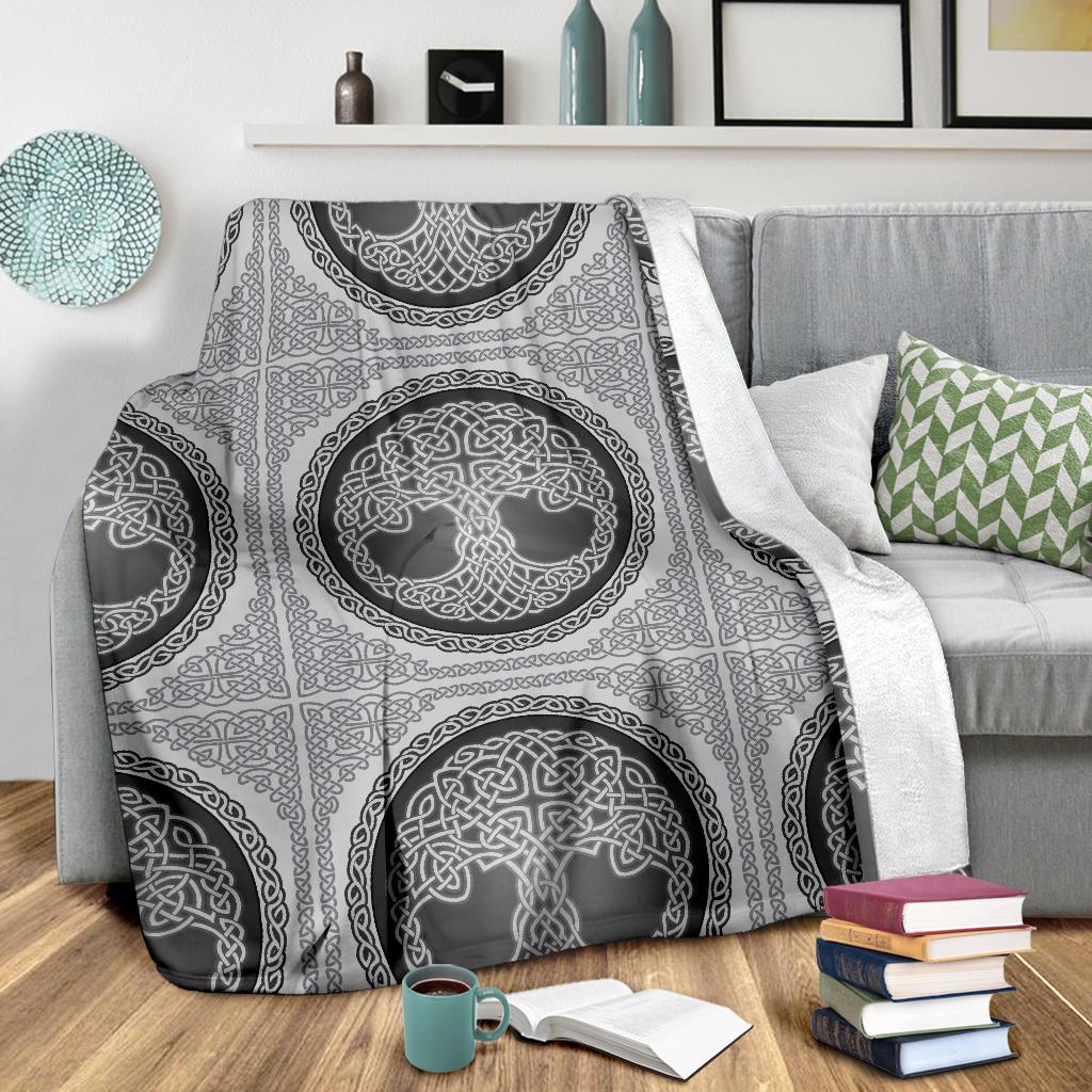 Celtic Tree of Life Print Fleece Blanket