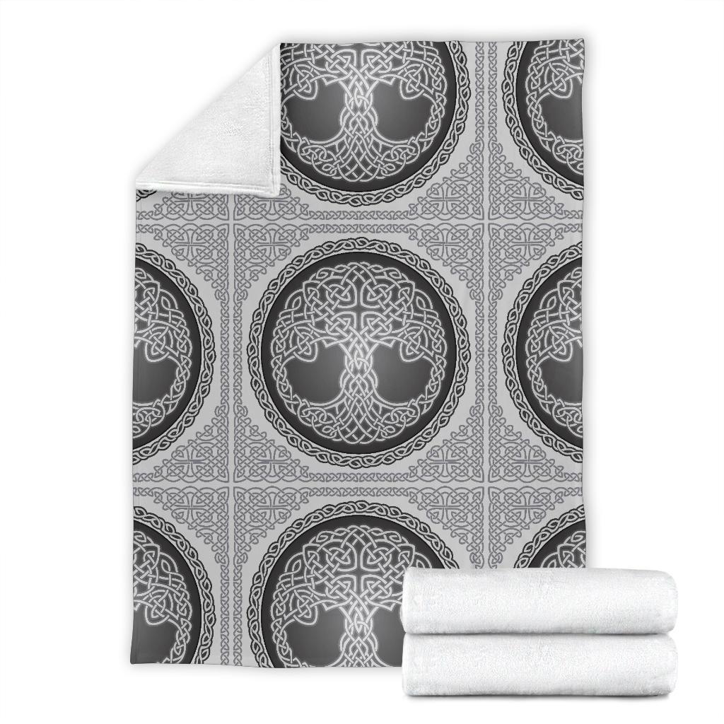Celtic Tree of Life Print Fleece Blanket