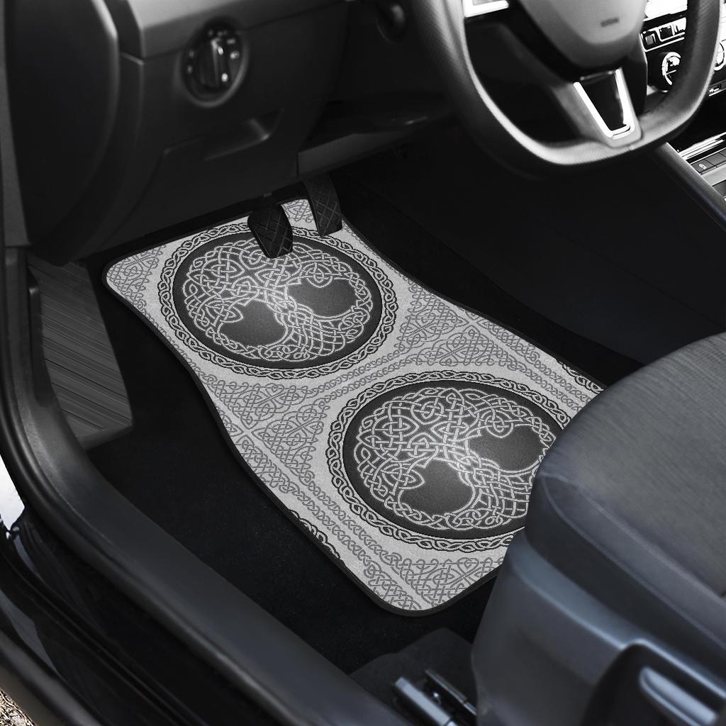 Celtic Tree of life Print Front and Back Car Floor Mats