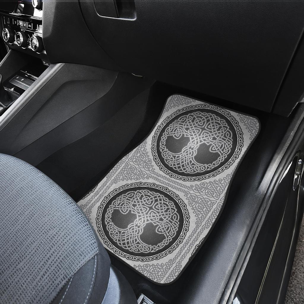 Celtic Tree of life Print Front and Back Car Floor Mats