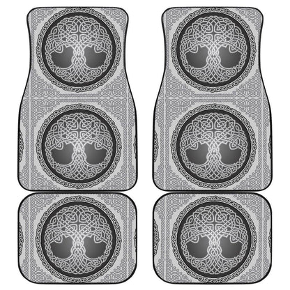 Celtic Tree of life Print Front and Back Car Floor Mats
