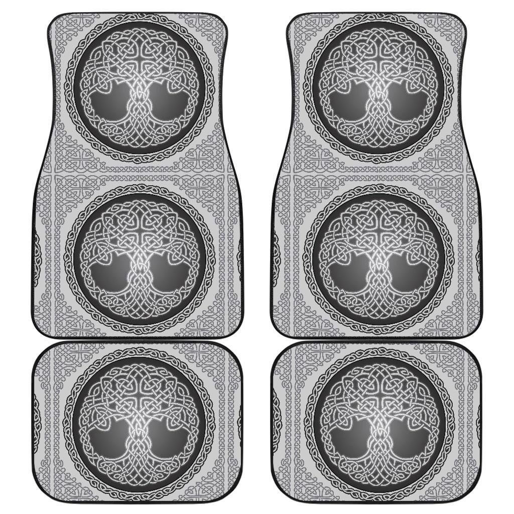Celtic Tree of life Print Front and Back Car Floor Mats