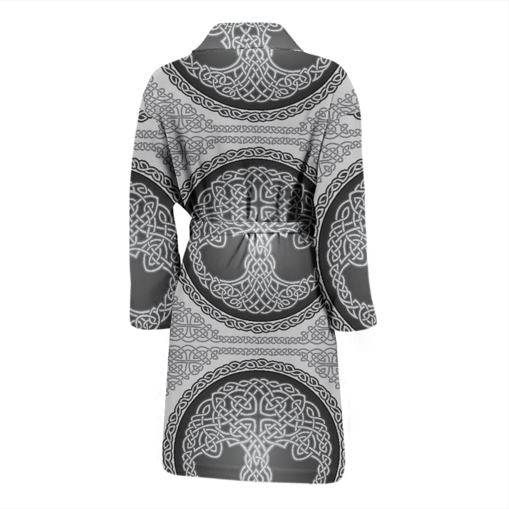 Celtic Tree of Life Print Men Bath Robe