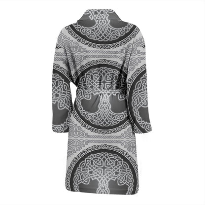 Celtic Tree of Life Print Men Bath Robe