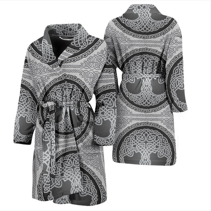 Celtic Tree of Life Print Men Bath Robe