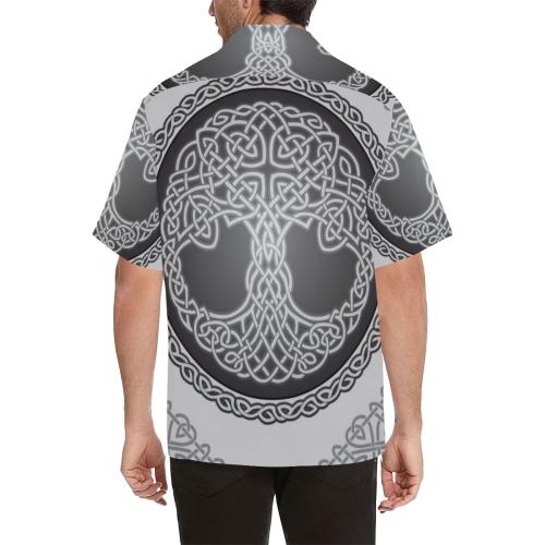 Celtic Tree of life Print Men Hawaiian Shirt