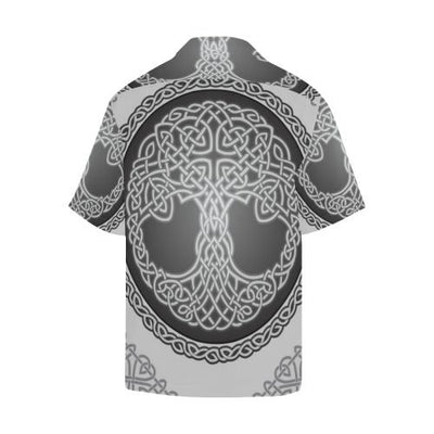 Celtic Tree of life Print Men Hawaiian Shirt