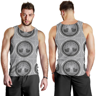 Celtic Tree of life Print Men Tank Top