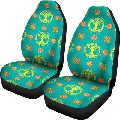 Celtic Tree of Life Print Pattern Universal Fit Car Seat Covers