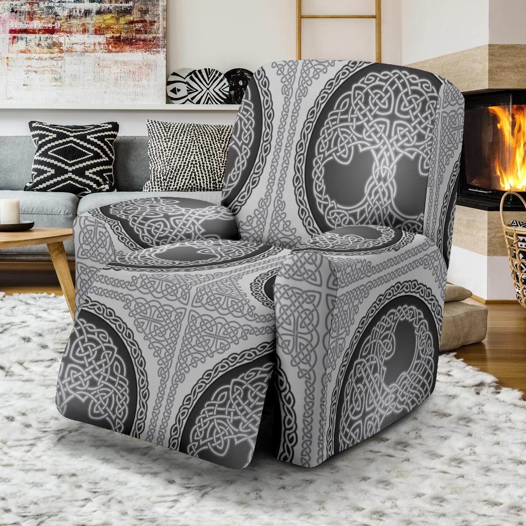 Celtic Tree of life Print Recliner Slipcover-JORJUNE.COM