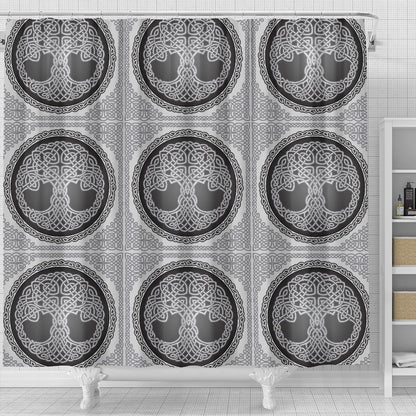 Celtic Tree of life Print Shower Curtain