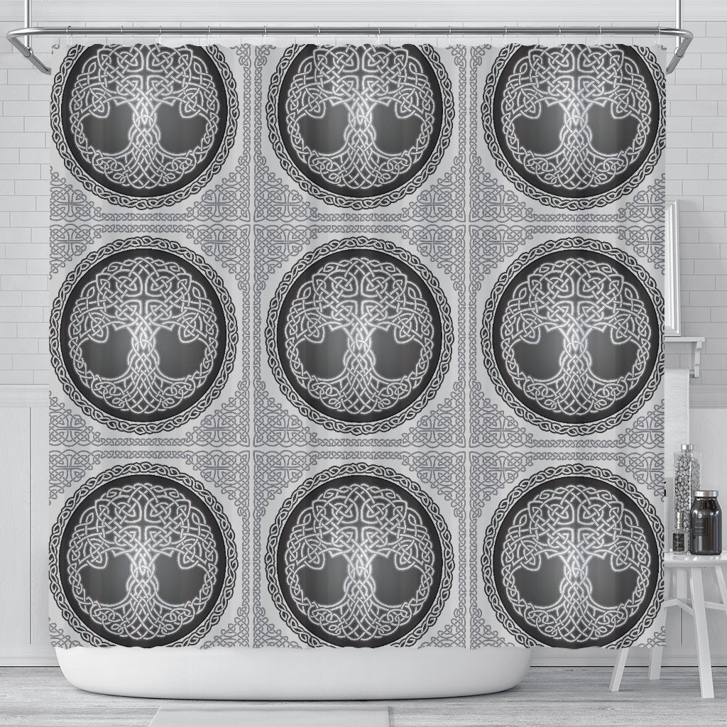 Celtic Tree of life Print Shower Curtain