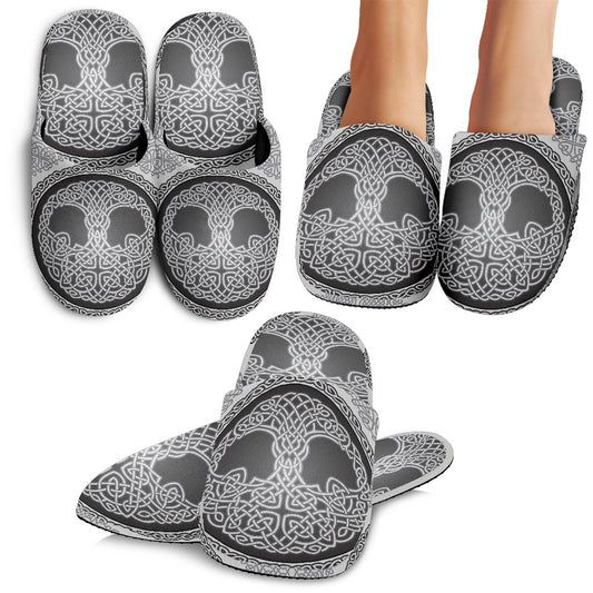 Celtic Tree Of Life Print Slippers