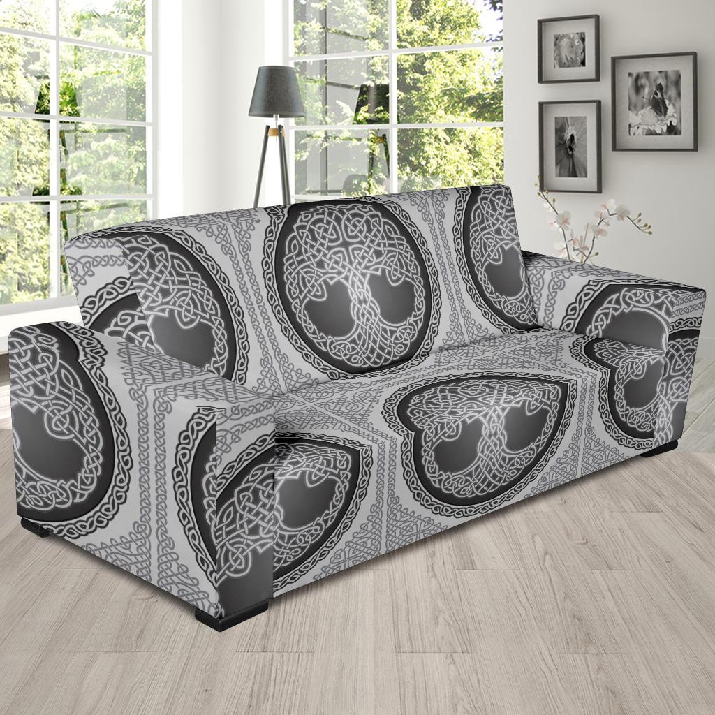 Celtic Tree of life Print Sofa Slipcover-JORJUNE.COM
