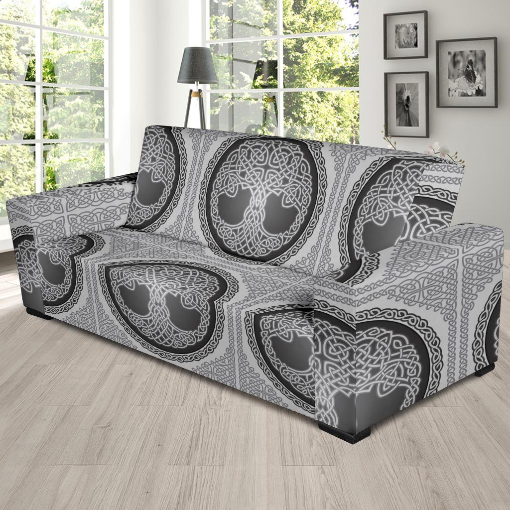 Celtic Tree of life Print Sofa Slipcover-JORJUNE.COM