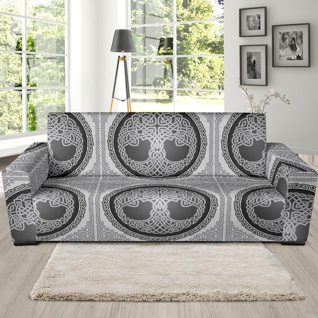 Celtic Tree of life Print Sofa Slipcover-JORJUNE.COM