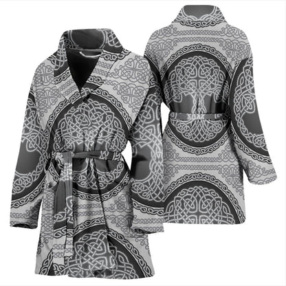Celtic Tree Of Life Print Women Bath Robe