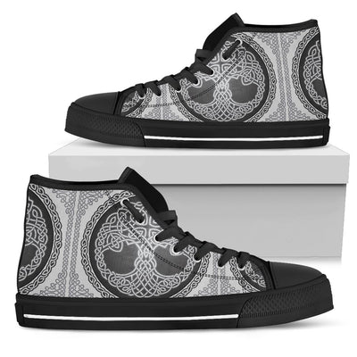 Celtic Tree of Life Print Women High Top Shoes