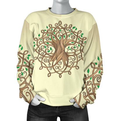 Celtic Tree Of Life Women Crewneck Sweatshirt