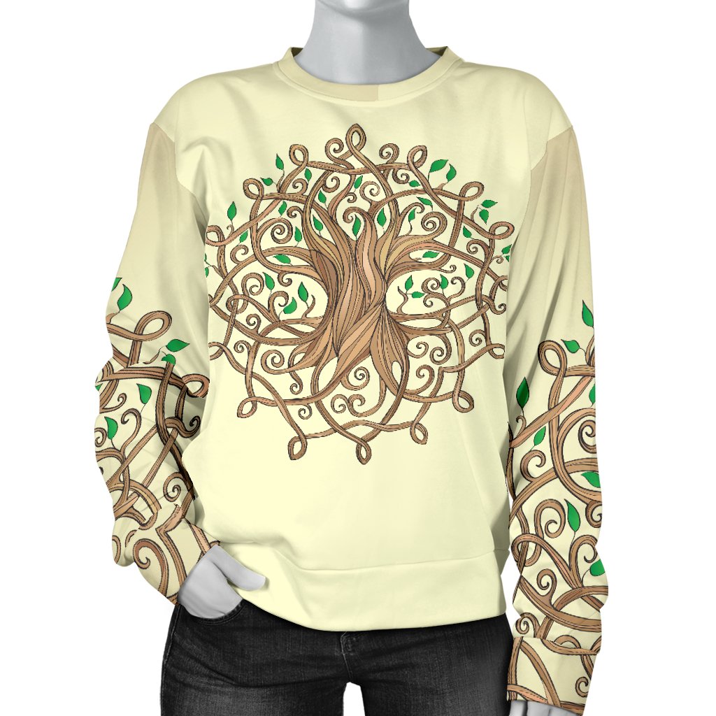 Celtic Tree Of Life Women Crewneck Sweatshirt